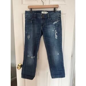 Vintage Abercrombie & Fitch Distressed Jeans Size 6 All Cotton Made in Hong Kong